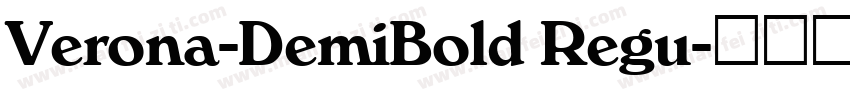 Verona-DemiBold Regu字体转换